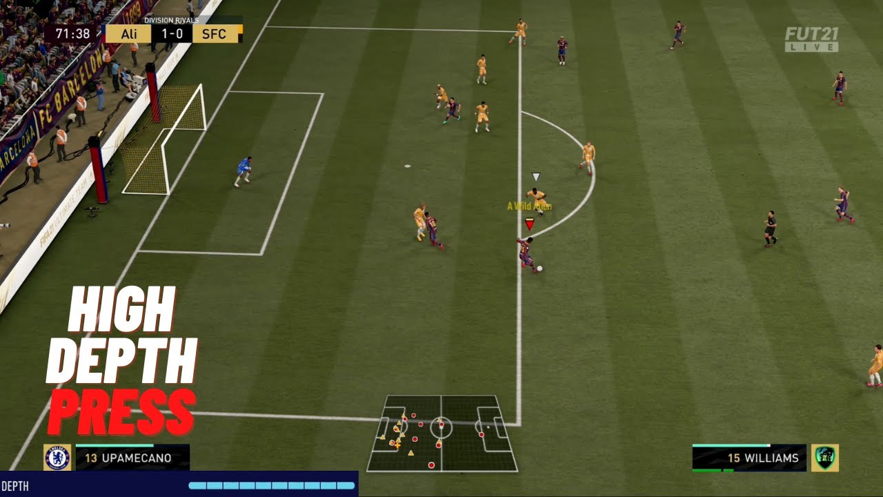 MY HIGHPRESS CUSTOM TACTICS IN FIFA 21 ULTIMATE TEAM