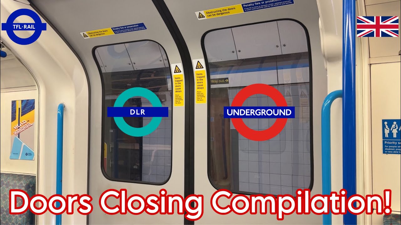 LONDON UNDERGROUND, DLR, ELIZABETH LINE DOOR CLOSING COMPILATION | Train Doors and Departures (2025)