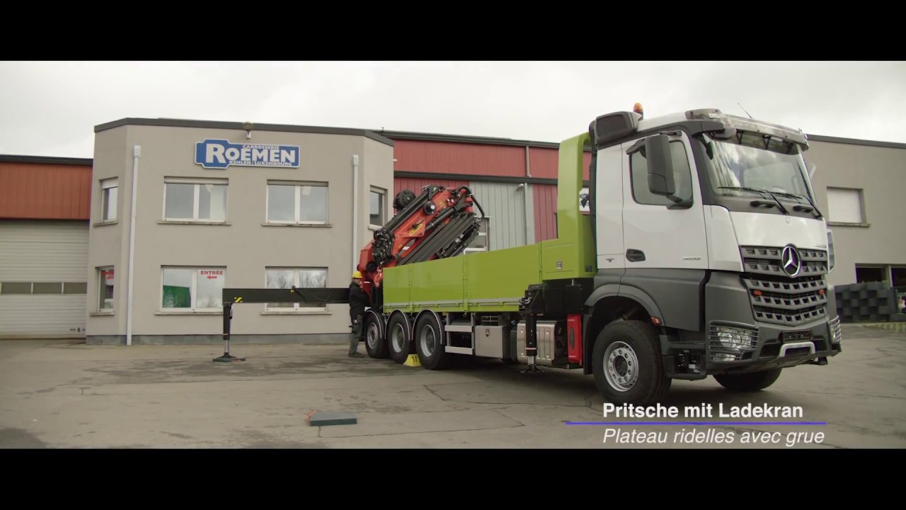 Carrosserie Roemen - Ladekran mit Ladepritsche