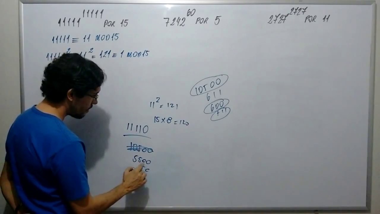 Aula 05 - Congruência modulo n: EXERCÍCIOS (parte 2)