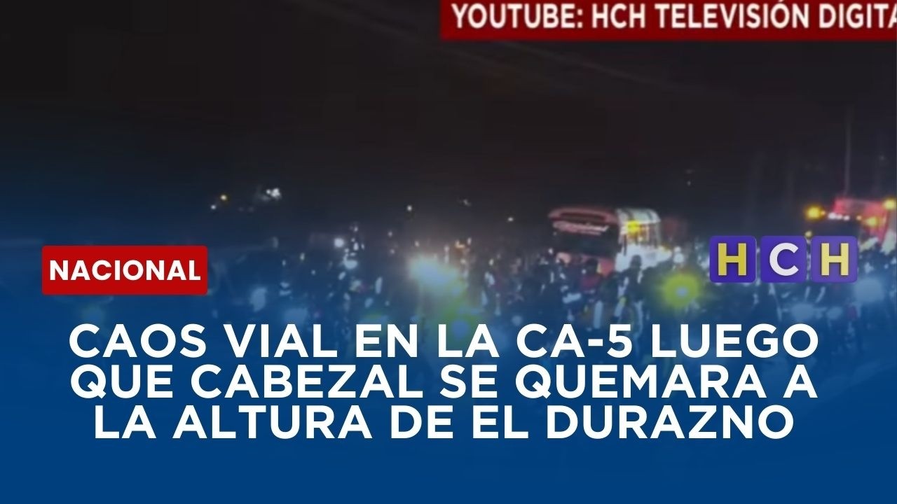 Caos vial en la CA-5 luego que cabezal se quemara a la altura de El Durazno