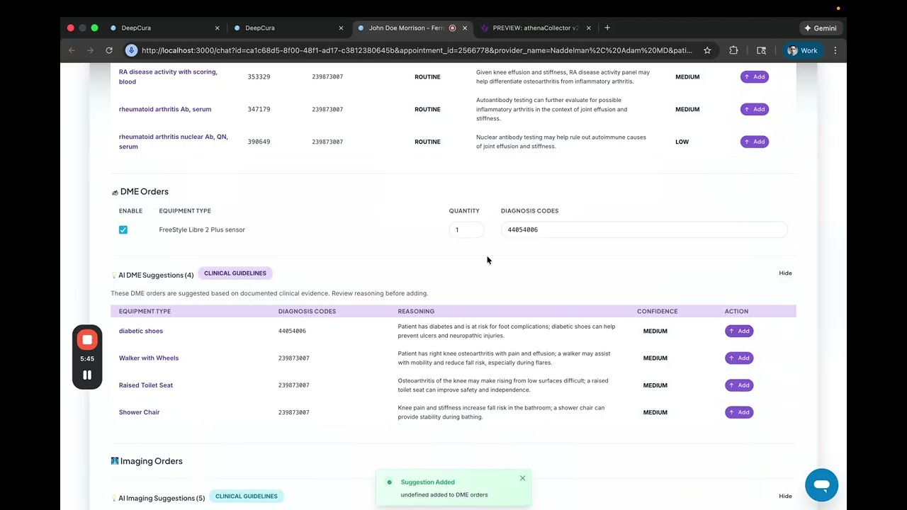 AthenaHealth AI Scribe Free Integration $99 USD/Month. Save 100 Clicks per Patient.