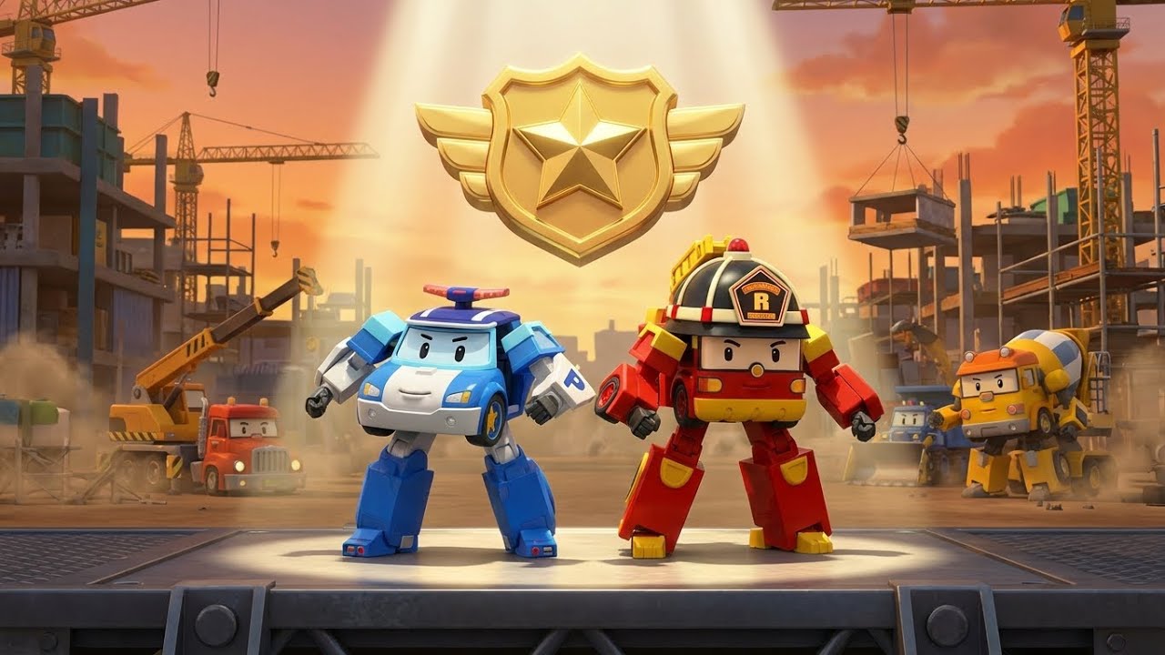 Become a Junior Safety Officer! 🎖️ Robocar Poli Construction Challenge