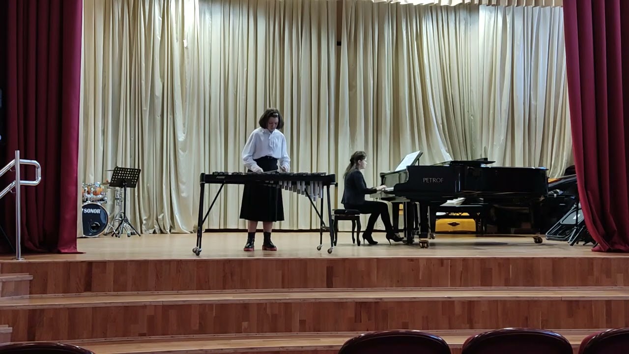 Ксилофон МАУДО Одинцовская ДМШ Белоусова Ярослава 12 лет И.С.Бах Концерт для скрипки а-moll 1 часть.