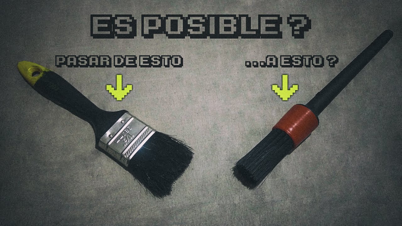Has tu propio cepillo de detallado automotriz.