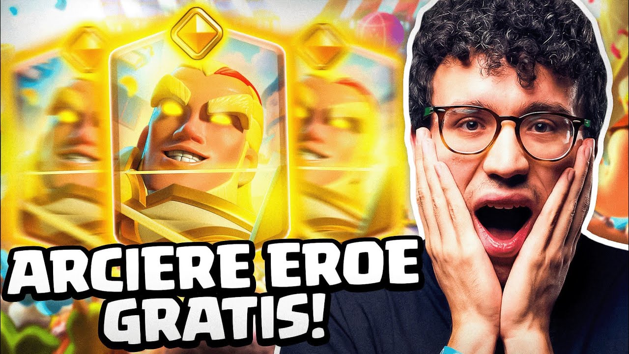 ARCIERE MAGICO EROE GRATIS...EVENTO CLAMOROSO CON RICOMPENSE PER I 10 ANNI DI CLASH ROYALE!