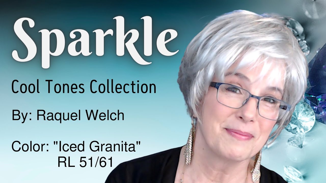 💎 Raquel Welch SPARKLE Wig Review ICED GRANITA Believable silver grey-white 💎face-framing fringe