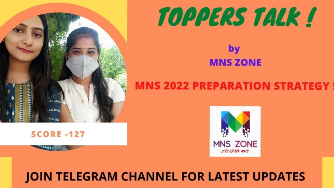 TOPPERS TALK #MNS 2021( Interview and Medical Experience)