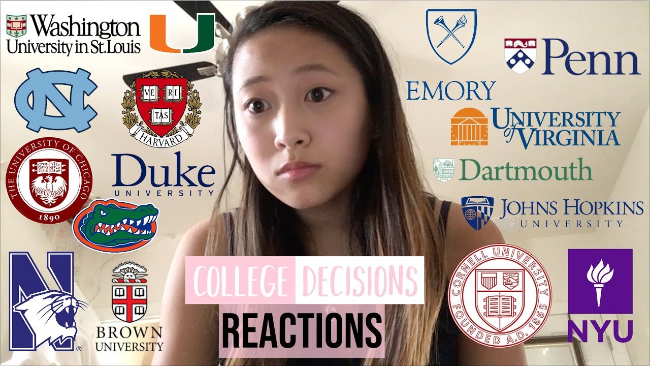 I APPLIED TO 15+ COLLEGES?!? MY REACTIONS AND WHERE I’M GOING 2018