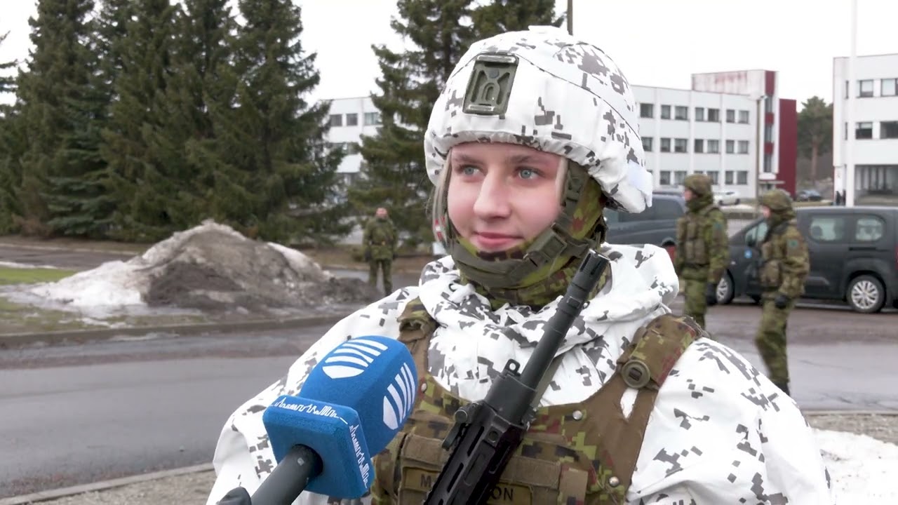 23.02.2024 - Eesti Vabariigi 106. aastapäeva paraadi jalaväelaste esimene ühisproov