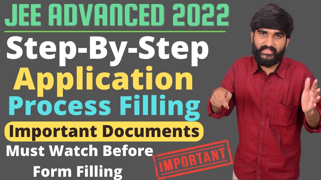 How to Fill JEE Advanced Form 2022 | JEE Advanced 2022 Application Process #jeeadvanced2022