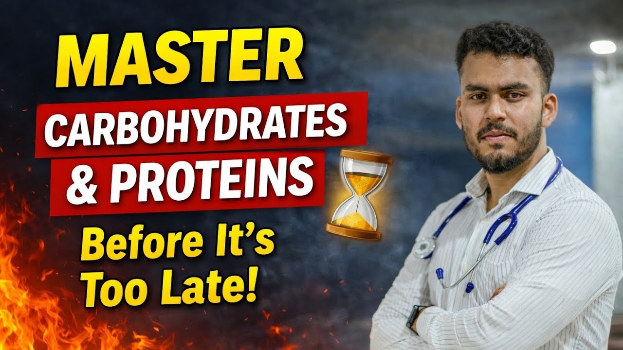 Master Carbohydrates & Proteins Before It’s Too Late! ⏳NEET 2026