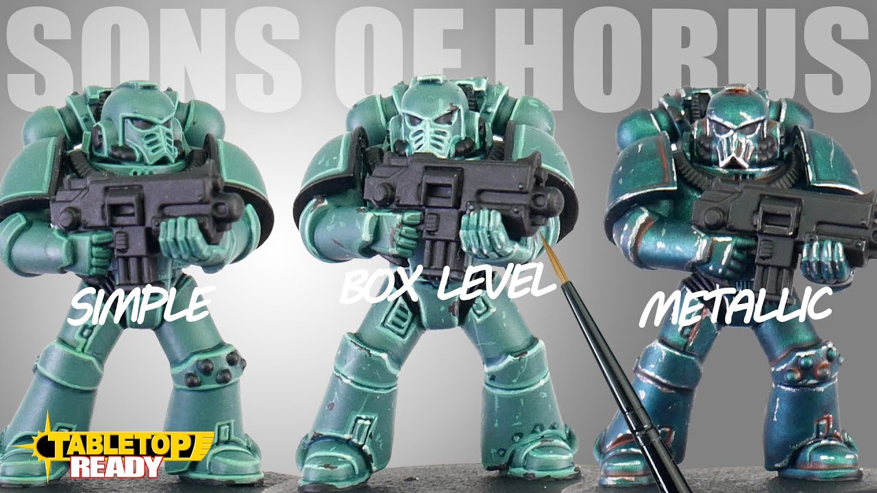 Painting Sons of Horus Armour 3 Different Ways