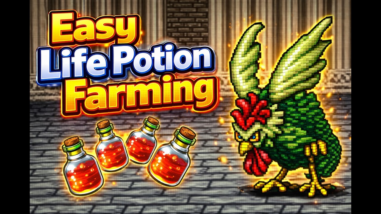 Lufia II Gameplay - Easy Life Potion Farming (HP Boost)
