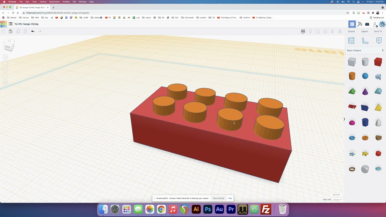 Tinkercad Tutorials - Building a Lego Block