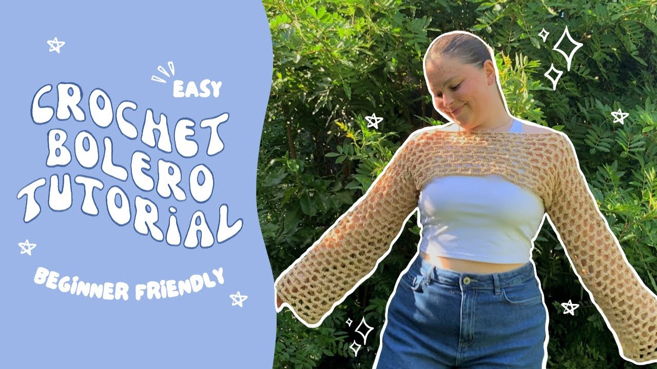 ✨easy✨ mesh fishnet sleeves/shrug/bolero | crochet tutorial