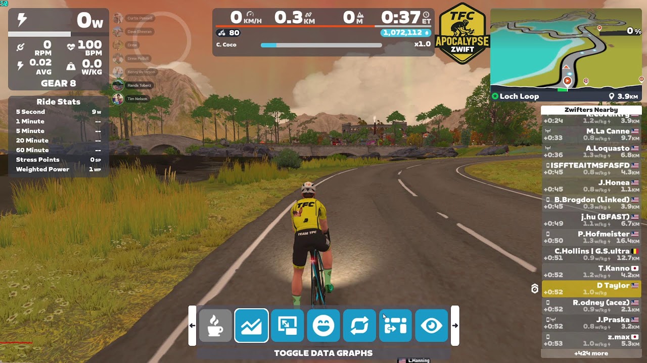 Zwift Ladder race - TFC Apocalypse vs SISU Kiiveta on Jarvis Seaside Sprint x2