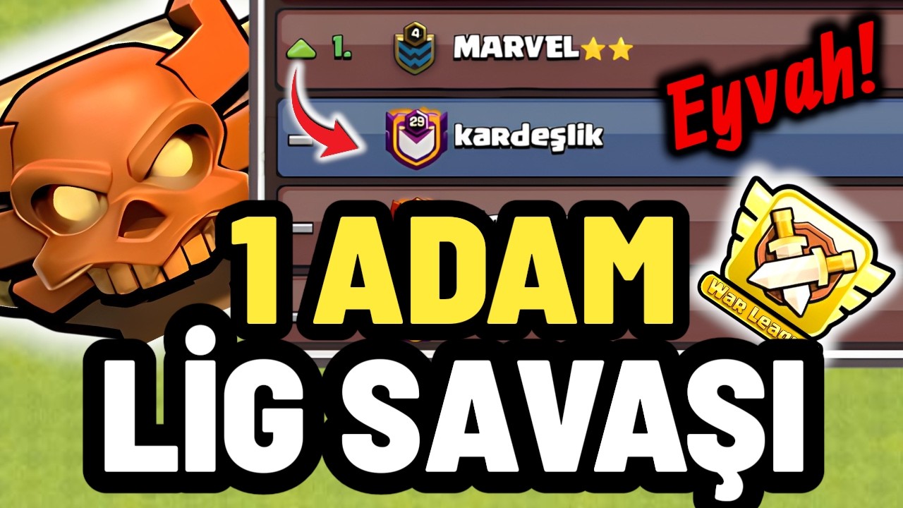EYVAH ❗️ 1 ADAM 13 HESAP | LİG 4. GÜN | CLASH OF CLANS