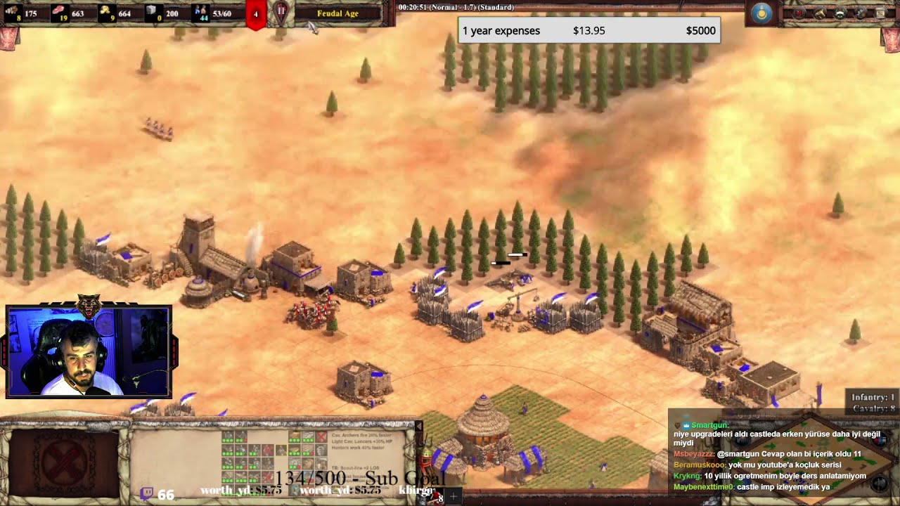 Age of empires Ranked Maçta koçluk yapıyoruz (Oyuncunun Elosu 1200-1400)