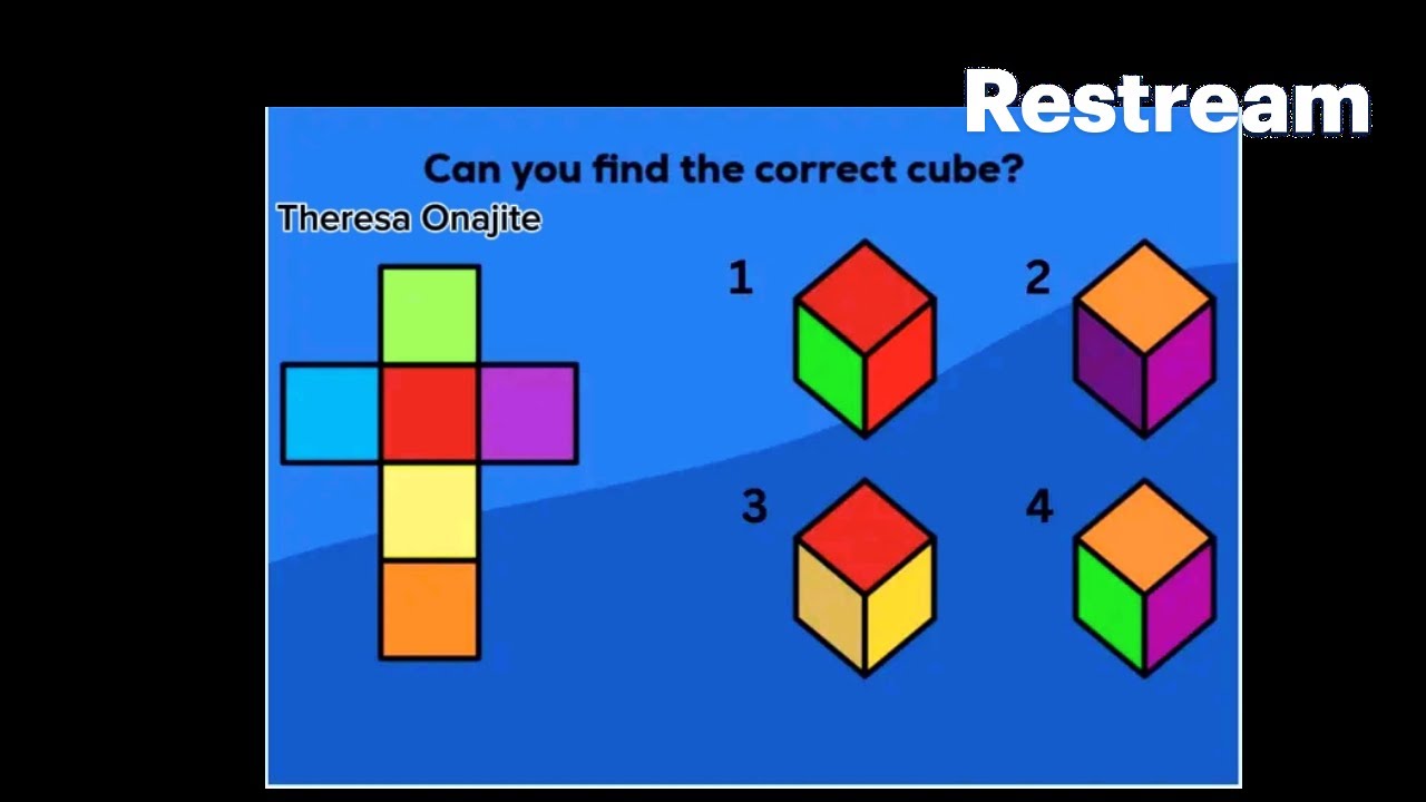 Can you find the correct cube?