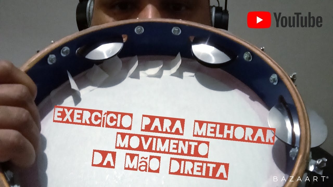 Como tocar pandeiro | Exercício de pandeiro para melhorar o movimento da mão direita.