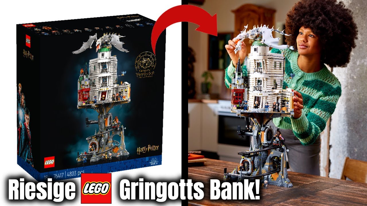Приятный сюрприз: представлен набор LEGO Harry Potter «Банк Гринготтс» размером 75 см! | Набор 76417