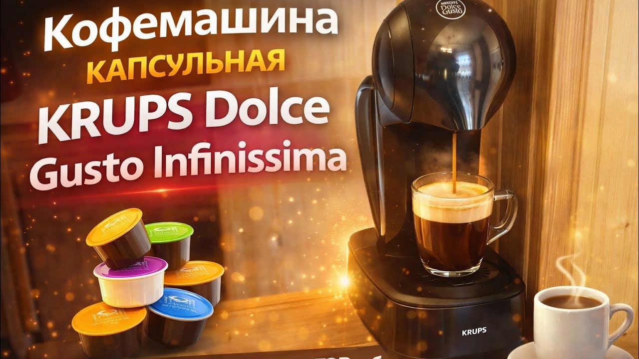 Кофемашина капсульная Krups Dolce Gusto Infinissima KP 1701/1705/1708/KP173B-обзор