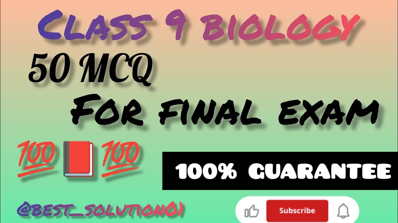 “Class 9 Biology – Mega 50 MCQs | Full Syllabus Revision | Best_solution01”