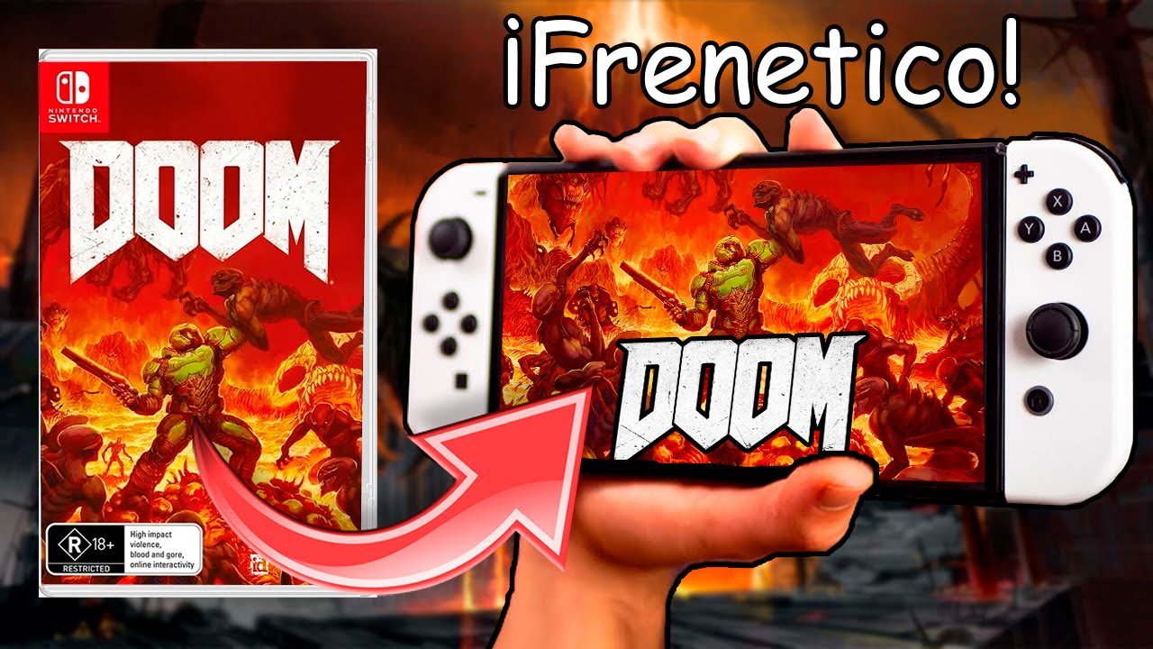 Asi es JUGAR DOOM (2016) en Nintendo Switch!! (Modo Portatil) | Análisis Técnico en Español