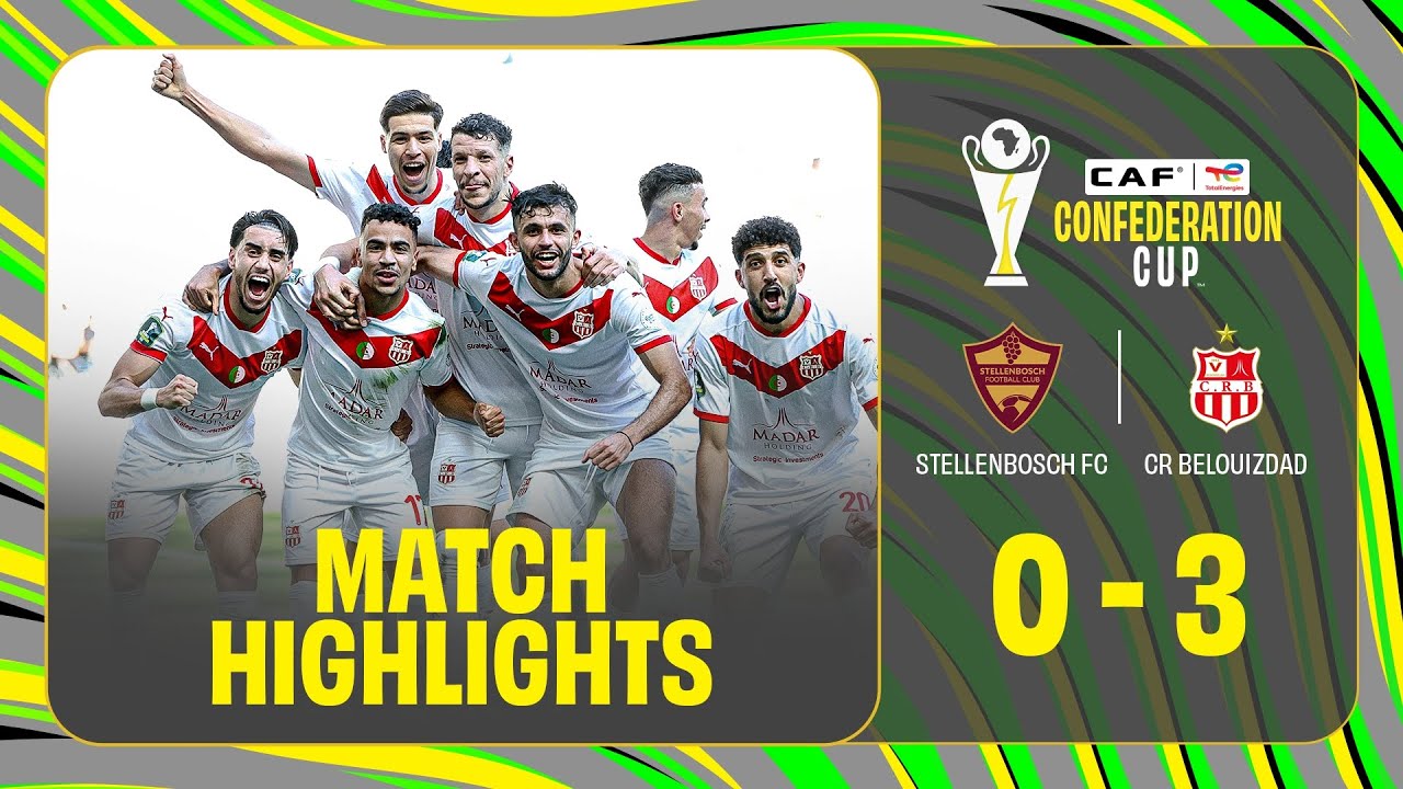 Match Highlights:Three goals,clean sheet.CR Belouizdad defeat Stelenbosch FC 3-0.#TotalEnergiesCAFCC
