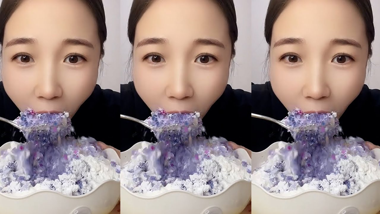 QIAN EATING ICE / MUKBANG ICE / 吃冰😈小达人😈燕子 #mukbang #asmrsounds