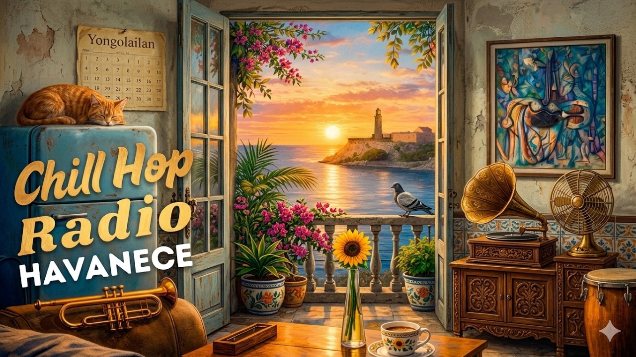 Havanece en tu Balcón 📻 Cuban Chill Hop Radio by Yongolailan 🎶 Music x Study / Focus / Relax