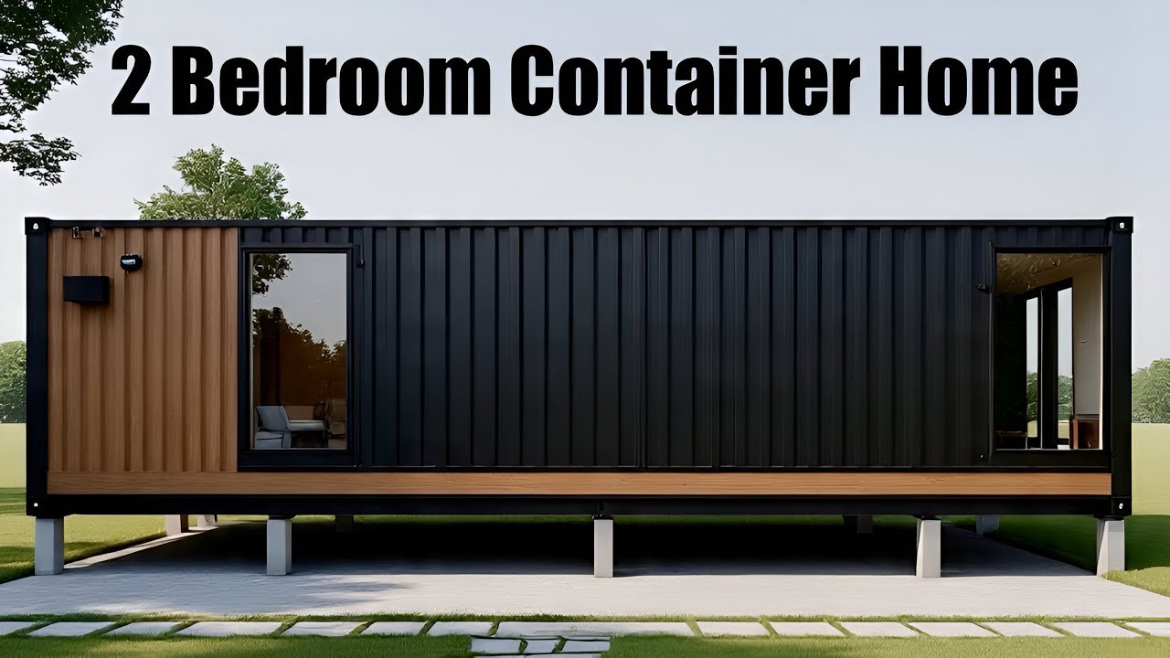 BIG Living | Cozy 40ft 2 Bedroom Container Home with Balcony View | Tiny House Design Idea