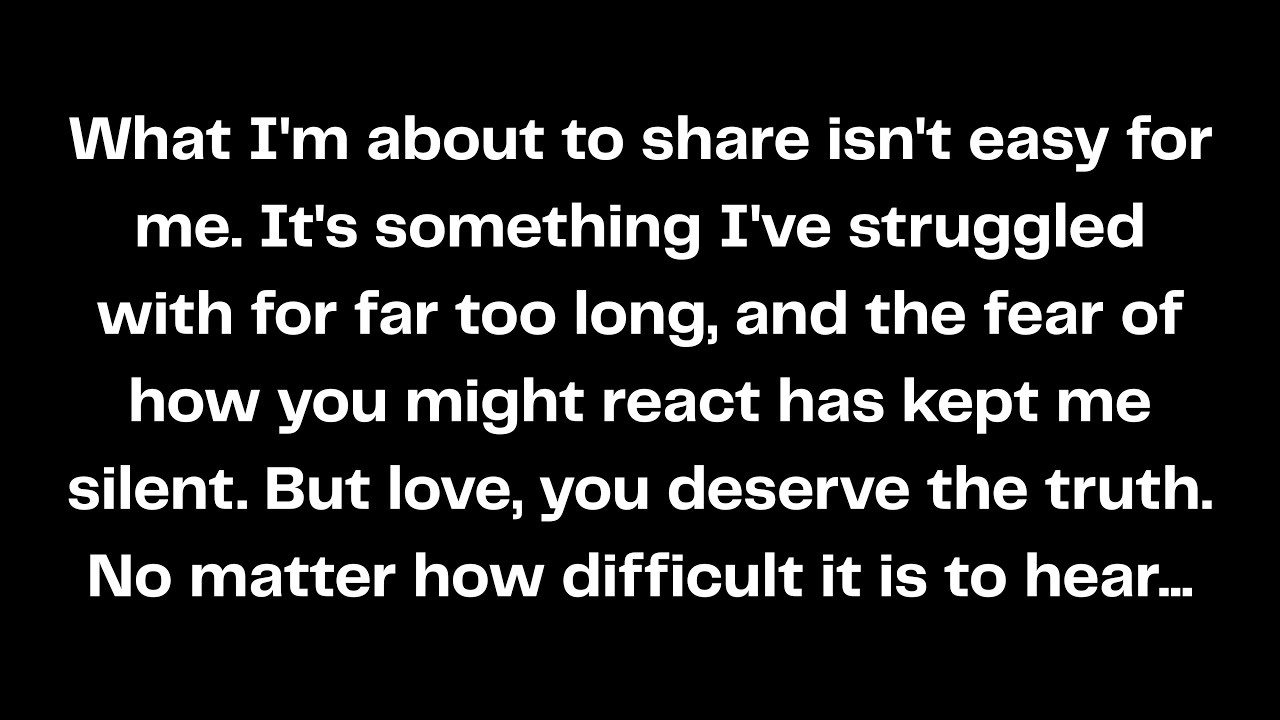 What I'm about to share isn't easy for me. It's something I've struggled with for far too long...