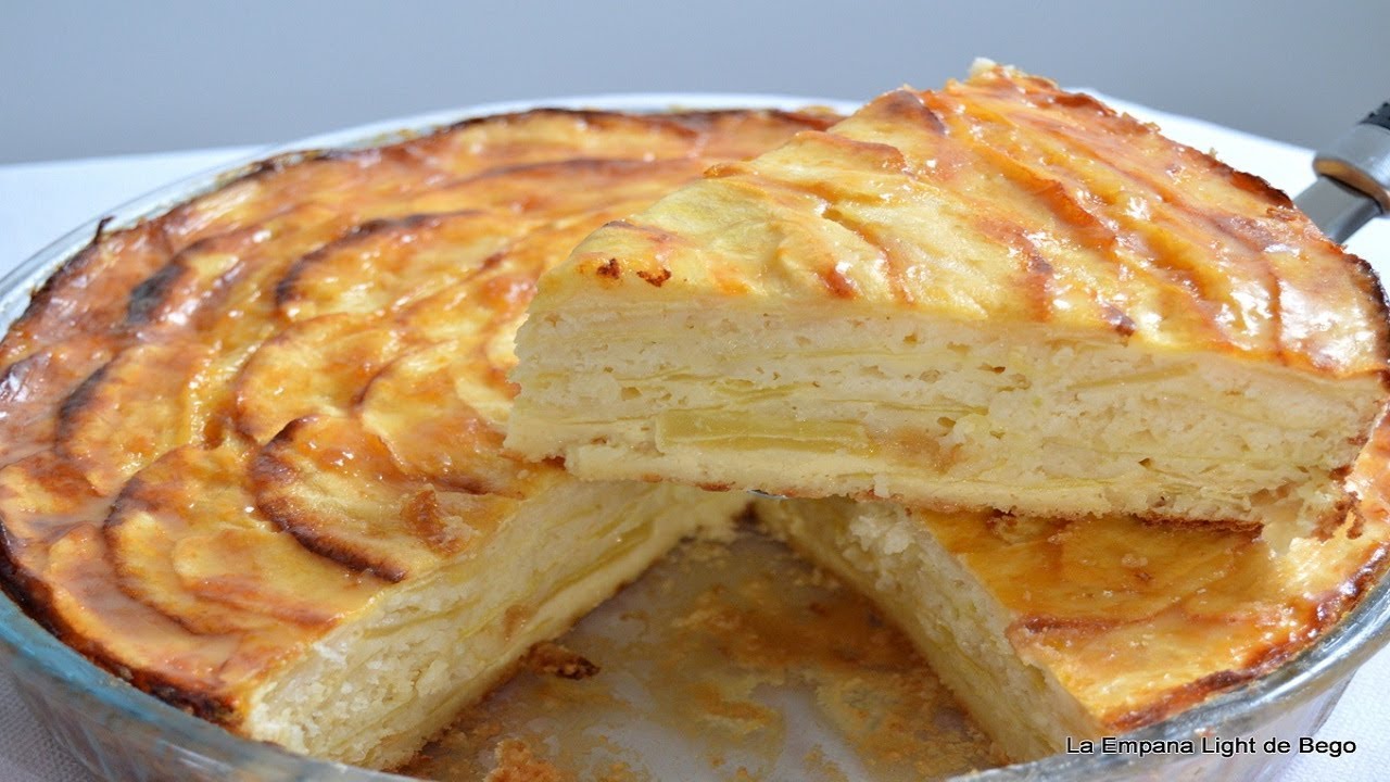 Tarta de Manzana a capas.  Receta F&aacute;cil SIN PESAR ingredientes