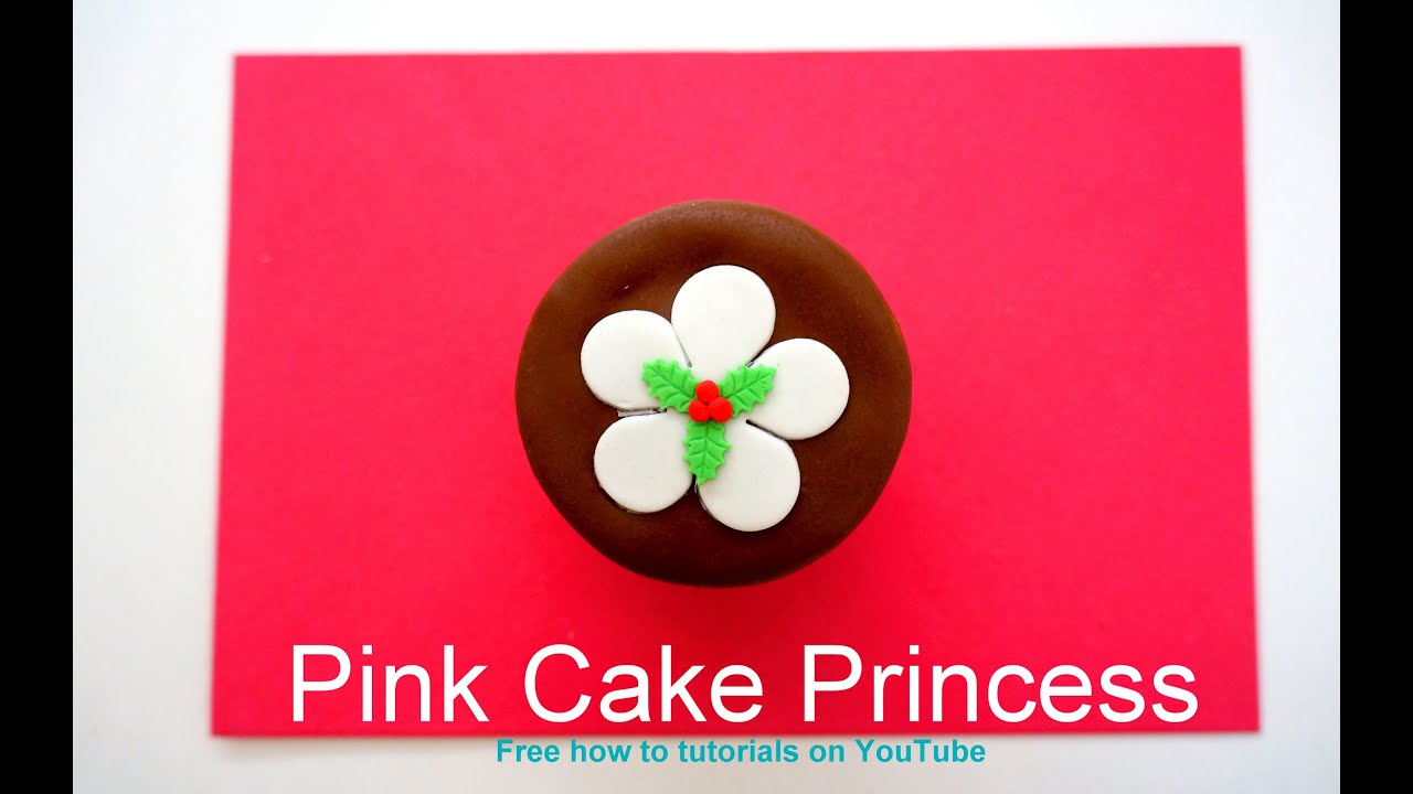 Christmas Pudding Cupcake How to Tutorial