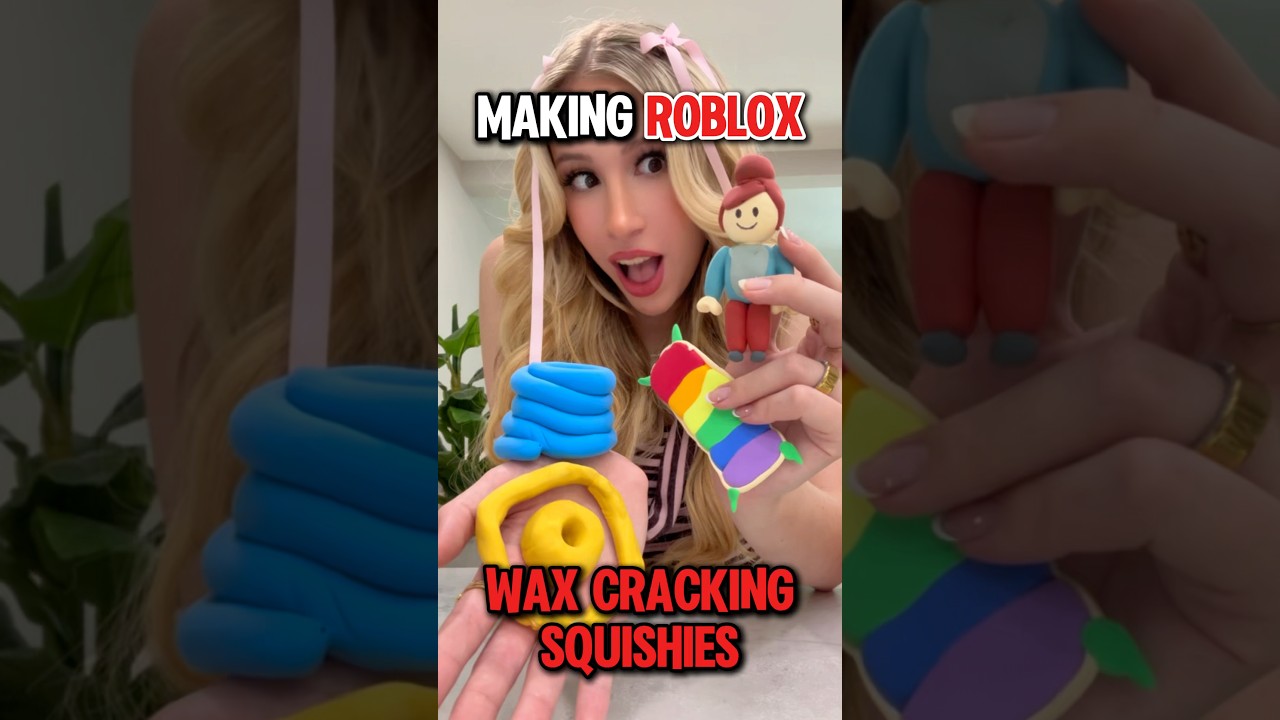 ПЕРЕДЕЛЫВАЮ СКВИШИ С &laquo;ROBLOX&raquo; ИЗ ВОСКА ДЛЯ КРАКИНГА!! 🥓😱