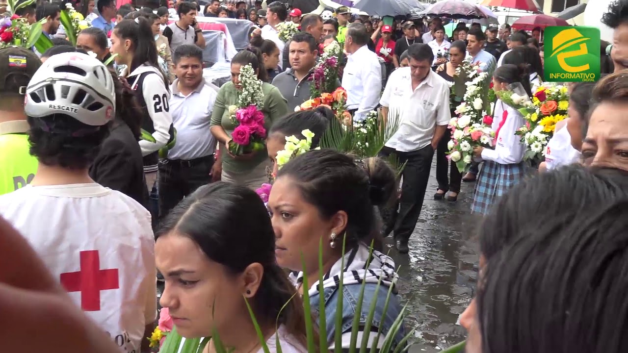Despedida a jóvenes fallecidos, del grupo de danza de Morona Santiago