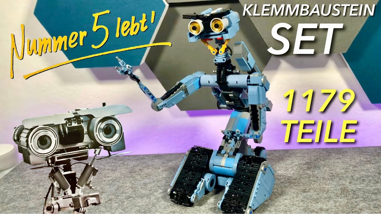NUMMER 5 LEBT - Johnny 5 MOC mit Motor & Funktionen - Ein Kindheitstraum der 80er wird wahr  :)