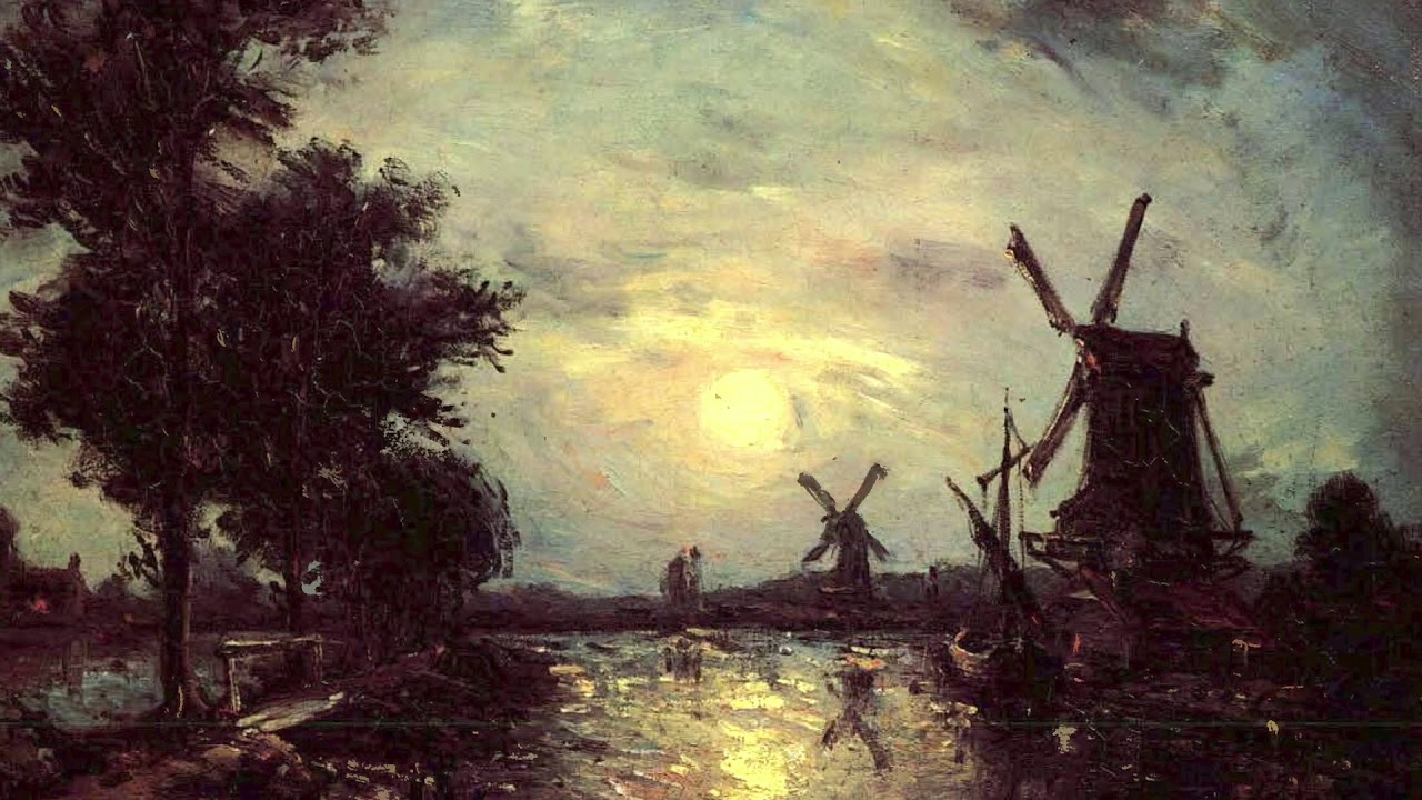 Johan Barthold Jongkind Moonlight paintings