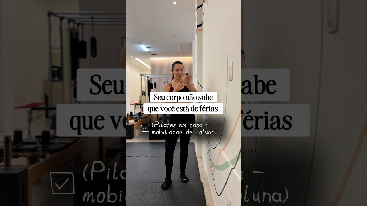 Pilates em casa - 15 minutos para destravar sua coluna 