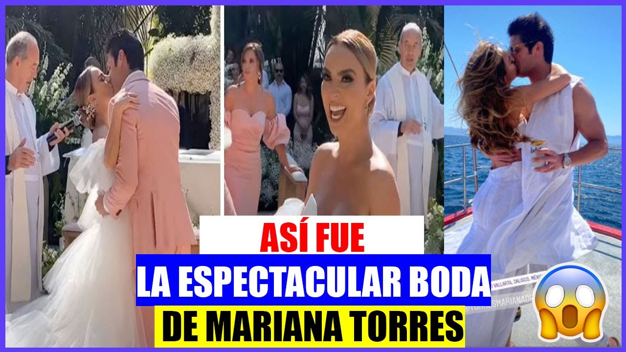 ¡ASÍ FUE LA ESPECTACULAR BODA RELIGIOSA FRENTE AL MAR DE MARIANA TORRES!
