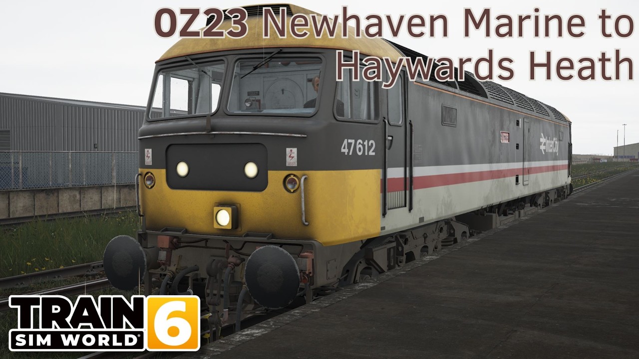 0Z23 Newhaven Marine to Haywards Heath - East Coastway - Class 47 - Train Sim World 6