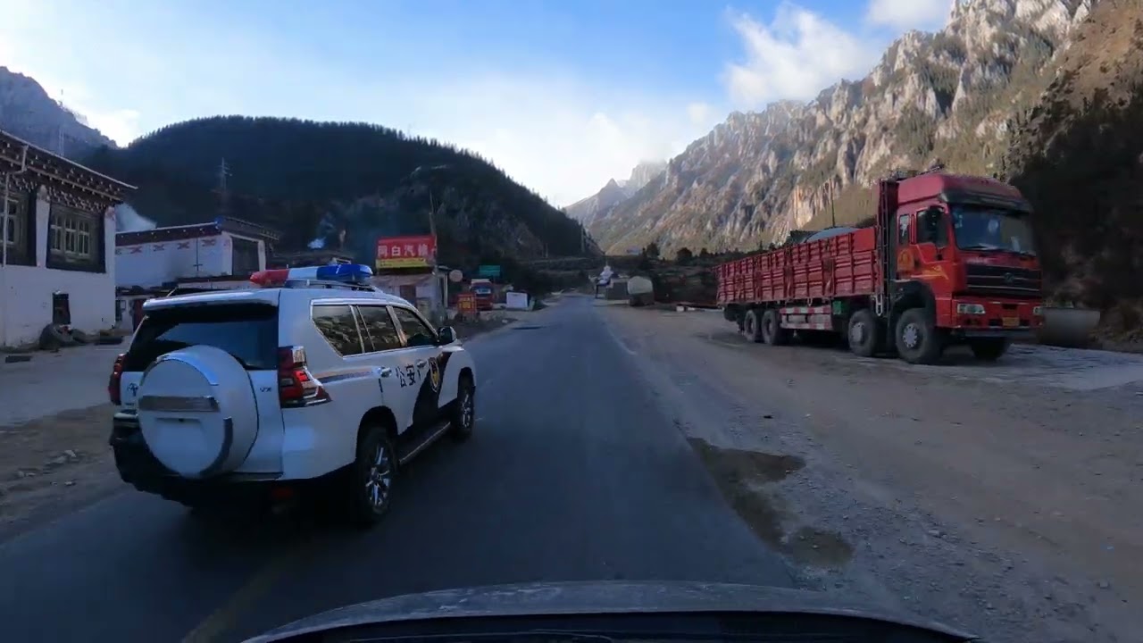 4K-西藏318左贡到觉巴山-成都方向-驾驶|4K Xizang 318 Zuogong to Jueba Mountain - Chengdu direction - driving