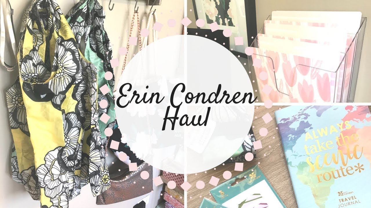Erin Condren Haul | Travel Journal, File Folders, Notebook, Adhesive Tabs, Reusable Bags & MORE |