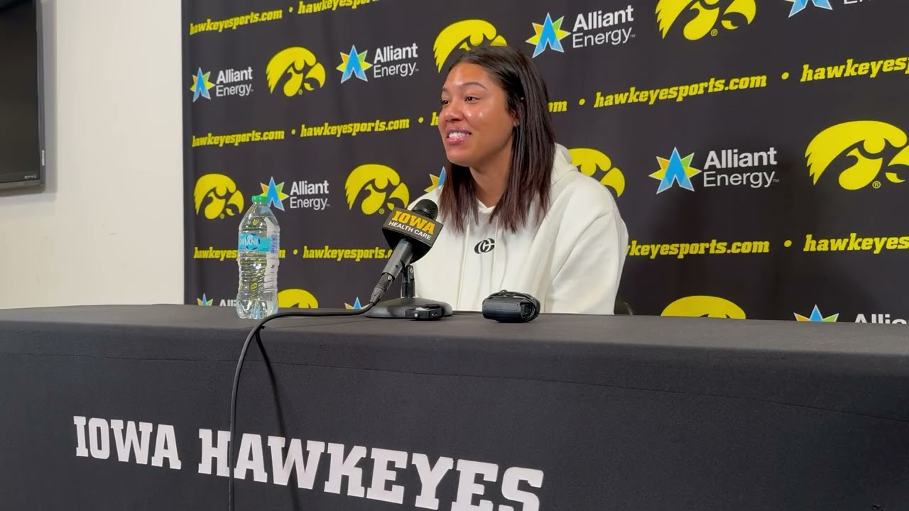 Hear from Jada Gyamfi before Iowa women's basketball faces Illinois