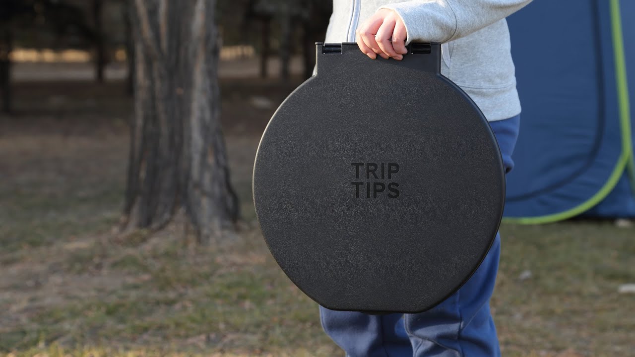 TRIPTIPS Bucket Toilet Seat with Soft Cushion and 270&deg;Rotatable Lid