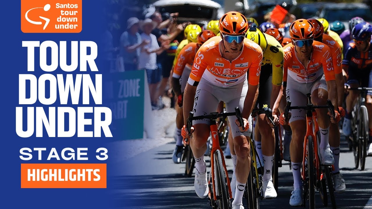 SPRINT CHAOS IN NAIRNE! | Tour Down Under 2026 | Stage 3 | Highlights