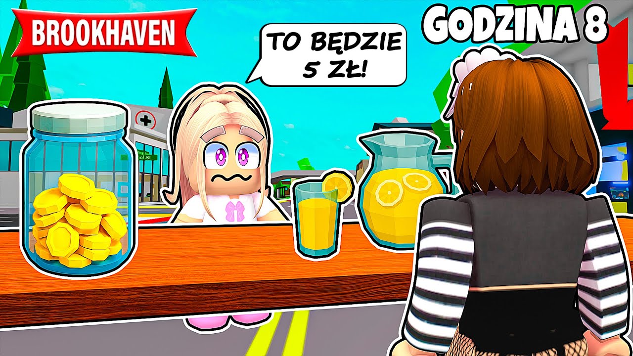 MAŁA AMI PRACUJE PRZEZ 24 GODZINY na BROOKHAVEN w ROBLOX!