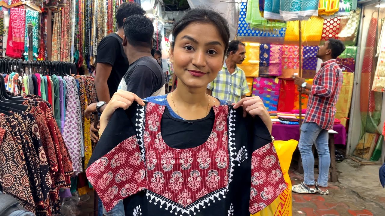 Gariahat Durga Puja 🪷Saree & Kurti Collection ✨ গড়িয়াহাট থেকে অনেকগুলো Kurti কিনলাম 😍🧿❤️